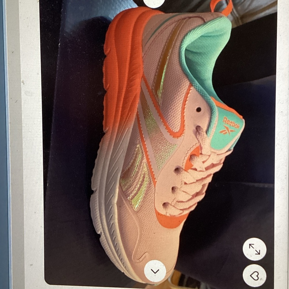 Reebok Kids Pink, Orange & Mint Athletic Sneakers